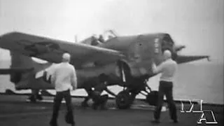 Catapulting off a US Navy Carrier - 1944