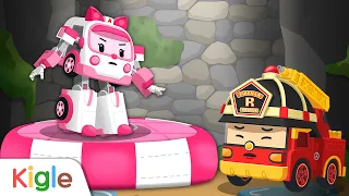 Versi Lenkap Permainan Penyelamat | Mobil Polisi Truk Ambulans | Robocar Poli | Kigle TV Indonesia