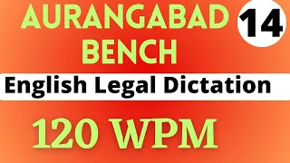 Bombay High Court _ PA_🔴 English Legal 120 WPM Dictation || #highcourtdictation #120wpmdictation