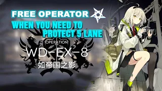 [Arknights-CN] WD-EX8 Challenge Mode, Free Operator Team in  A walk in the Dust Event
