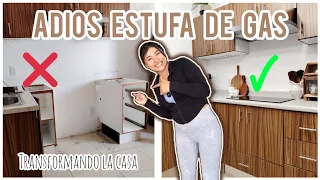 ORGANIZACIÓN EN LA COCINA 🏠 mueble nuevo ✅ Adiós estufa de gas ✖️ limpieza refrigerador 🤌🏼