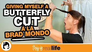Giving Myself A Butterfly Cut à la Brad Mondo - THIS IS REAL LIFE
