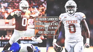 Texas TE JA'TAVION SANDERS 2023 Highlights I 2024 NFL DRAFT