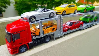 Car transporter with small cars metal #2