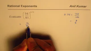 How to Evaluate Rational Exponent in Decimals