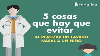 Lavados nasales para niños