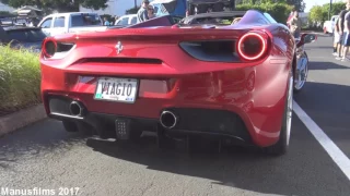 Ferrari 488 GTB Spider Startup