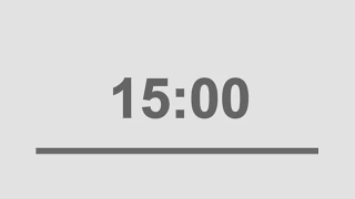 15 minute countdown timer with alarm