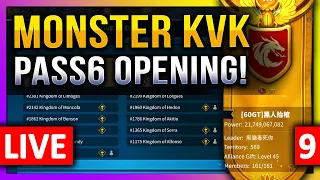 Monster KVK:  Pass6 Opening 🔥🔥🔥 LIVE! 🔴 7 IMP: C11676, 1960, 1365, 1534, 1093, 1175