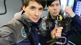 Dan and Phil CLIMB UP THE O2! | The BRIT Awards 2016