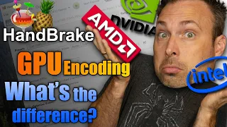 Handbrake h.264 & h.265 encode times & files sizes compared. Nvidia NVENC, Intel Quick Sync, AMD VCE