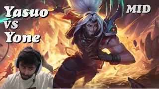 Yasuo vs Yone Mid Lane | Yassuo Full Gameplay