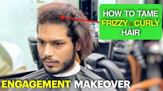 TRY THIS TO TAME Frizzy Hair ✔️ Engagement Hairstyle