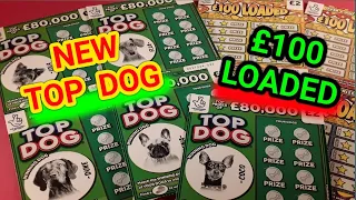 NEW.." TOP DOG "CARDS...and.... £100 LOADED....and  BIG RED SCRATCHCARDS