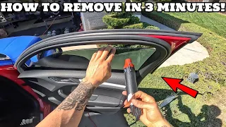 DON'T WAIST TIME - Easiest Way To Remove Window Tint In 3 Minutes