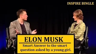 When Elon Musk Was Asked Smart Question by a Young Woman And He Give Even Smart Answer