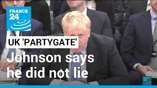 'Partygate': Boris Johnson says 'hand on heart' he did not lie to UK lawmakers • FRANCE 24 English