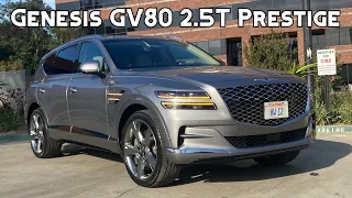 Genesis GV80 2.5T Prestige Full Review (Cargo Measurements, Passenger Space, Luxury Features)