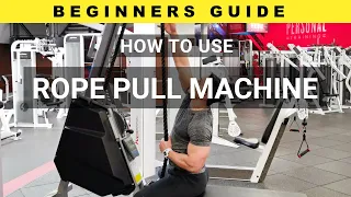 How To Properly Use The Rope Pull Exercise Machine with Mitch Jimenez the Colombian Beast