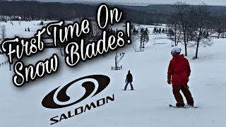 First Time On Skiboards/Snow Blades...EVER!!!