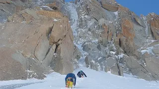 Triangle du Tacul "Chèré Couloir" 350m, 85°, D-/D+