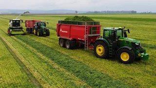 2x Nový John Deere 6R 250  |Senáže Žita (2023) | Claas Jaguar 960 | Sklizeň Žita