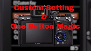 Sony a7iii, a7Riii, a7RIV, a1 Custom Settings & ONE button Magic!