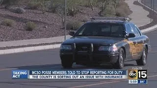 Maricopa County Posse members told to stop reporting for duty