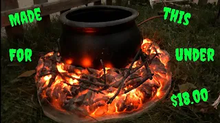 Great Stuff Foam / Halloween Fire Prop with Cauldron