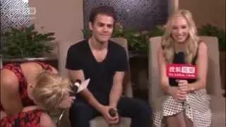 Entrevista de Paul Wesley, Candice Accola e Claire Holt na China (31/05)