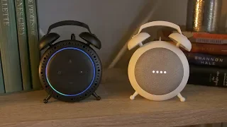 Retro Alarm Clock for Echo Dot 3 & Google Home Mini