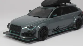 Unboxing Audi RS6 Avant DarwinPRO by GLM Models 1:64