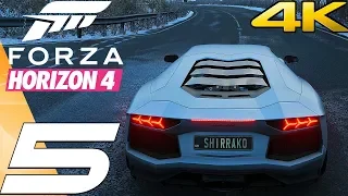 Forza Horizon 4 - Gameplay Walkthrough Part 5 - Lamborghini Aventador & Huracan [4K 60FPS ULTRA]