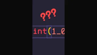 Python Integer Trick?? #python #coding #programming