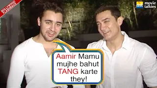 EXCLUSIVE Maamujaan Aamir Khan sharing his FUNNY KISSEY with Nephew Imran Khan | BOLLYWOOD FLASHBACK