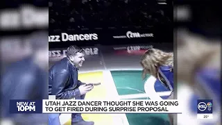 Utah Jazz dancer thought she was 'going to get fired' during surprise proposal