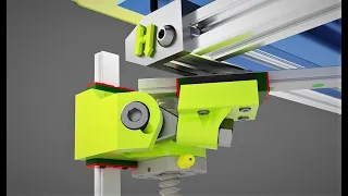 HevORT - 6 MGN rails for the Z Axis - Self Leveling print bed