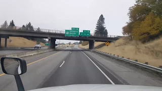 BigRigTravels I-90 Montana/Idaho(part 4)-Lake Coeur d'Alene to Post Falls, Idaho-Oct. 29, 2017