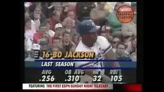 Bo Jackson Wild Side 1990 Baseball Season