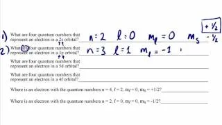 Quantum Numbers Tutorial PART II — Practice Problems Explained: Crash Chemistry Academy