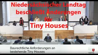 Niedersächsischer Landtag beschließt Änderungen für Tiny Houses