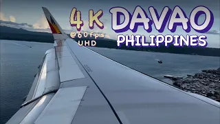 PHILIPPINE AIRLINES Flight Manila To Davao | MNL NAIA Takeoff  - DVO Airport Landing | 4K@60fps