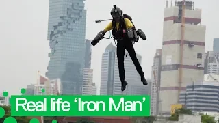 British 'Iron Man' Flies Jet Suit in Bangkok