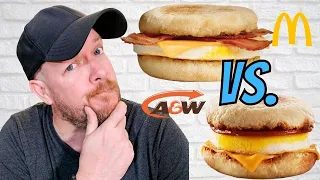 McDonalds vs A&W | Who did it BETTER | Egg McMuffin review