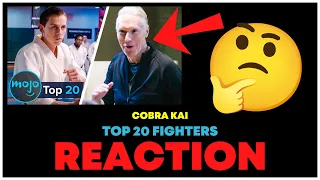 WatchMojo's "TOP 20 STRONGEST COBRA KAI FIGHTERS" Isn't Quite Right | REACTION