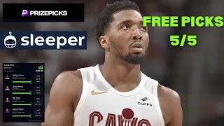 NBA Player Props Prize Picks Sleeper Underdog DFS Free Picks 5-5-24