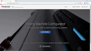 Shimadzu Testing Machine Configuration - TMCC - Create your Own Physical Test Systems