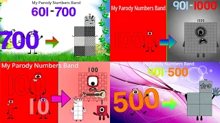 My Parody Numbers Band (1-1000) But Uncannyblock band giga different (Comparison) Replay Full