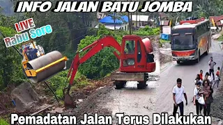 Info Jalan Batu Jomba!Perbaikan Jalan Terus Dilakukan,Penumpang Bus turun Demi Keselamatan#batujomba