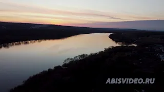 Лиски.  Вечерний город.  Панорама.